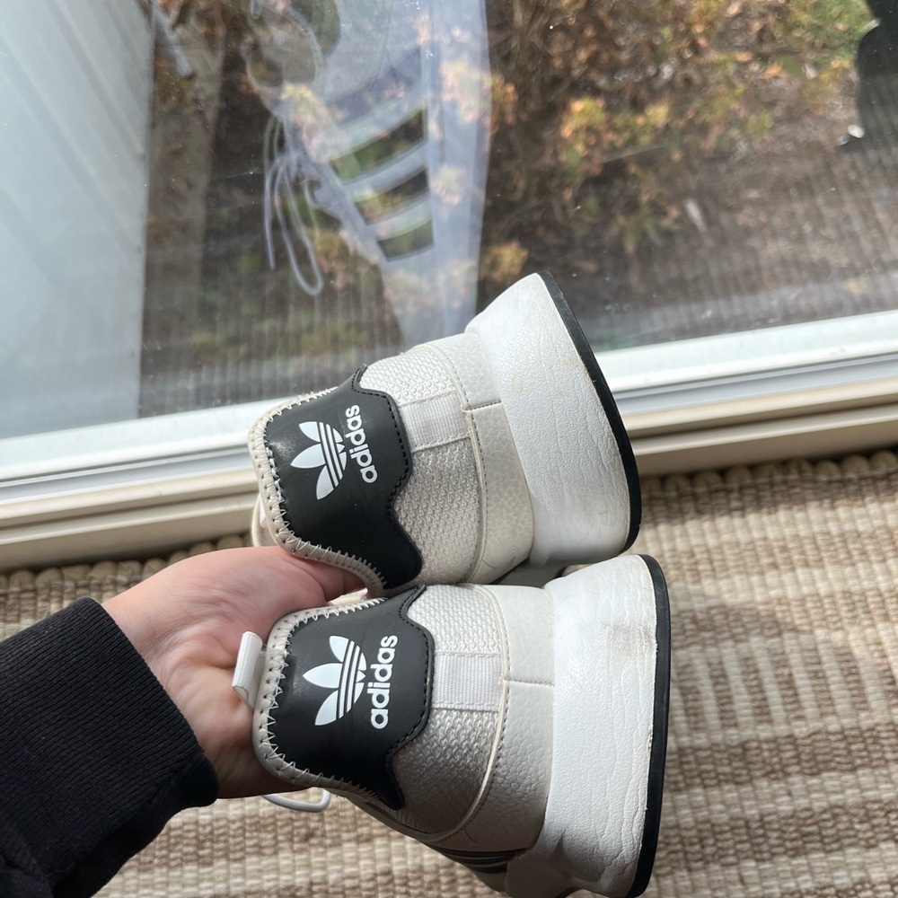 Adidas White and Black Athletic Shoes - Picture 5 of 7